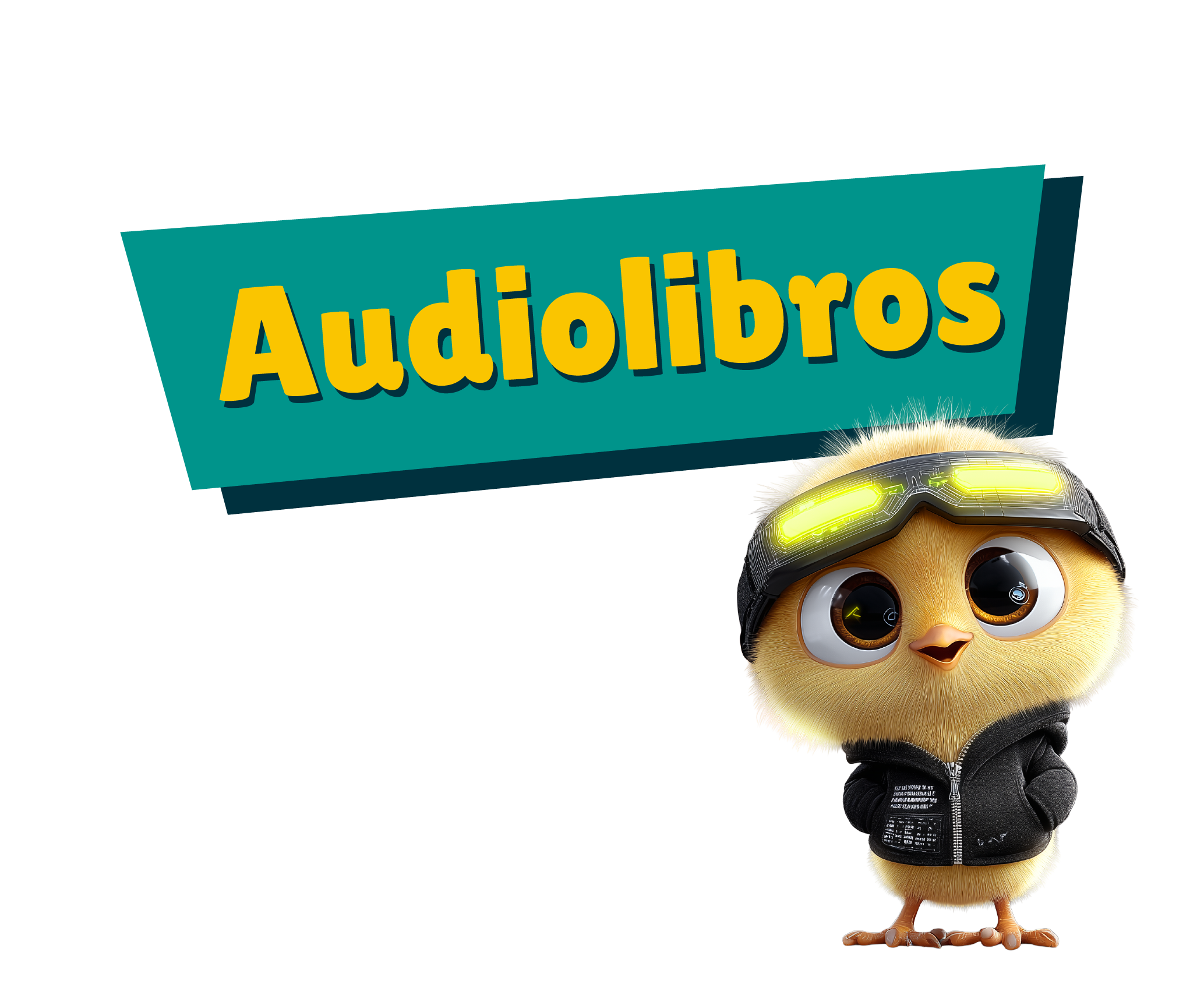 En la imagen se lee: audiolibros