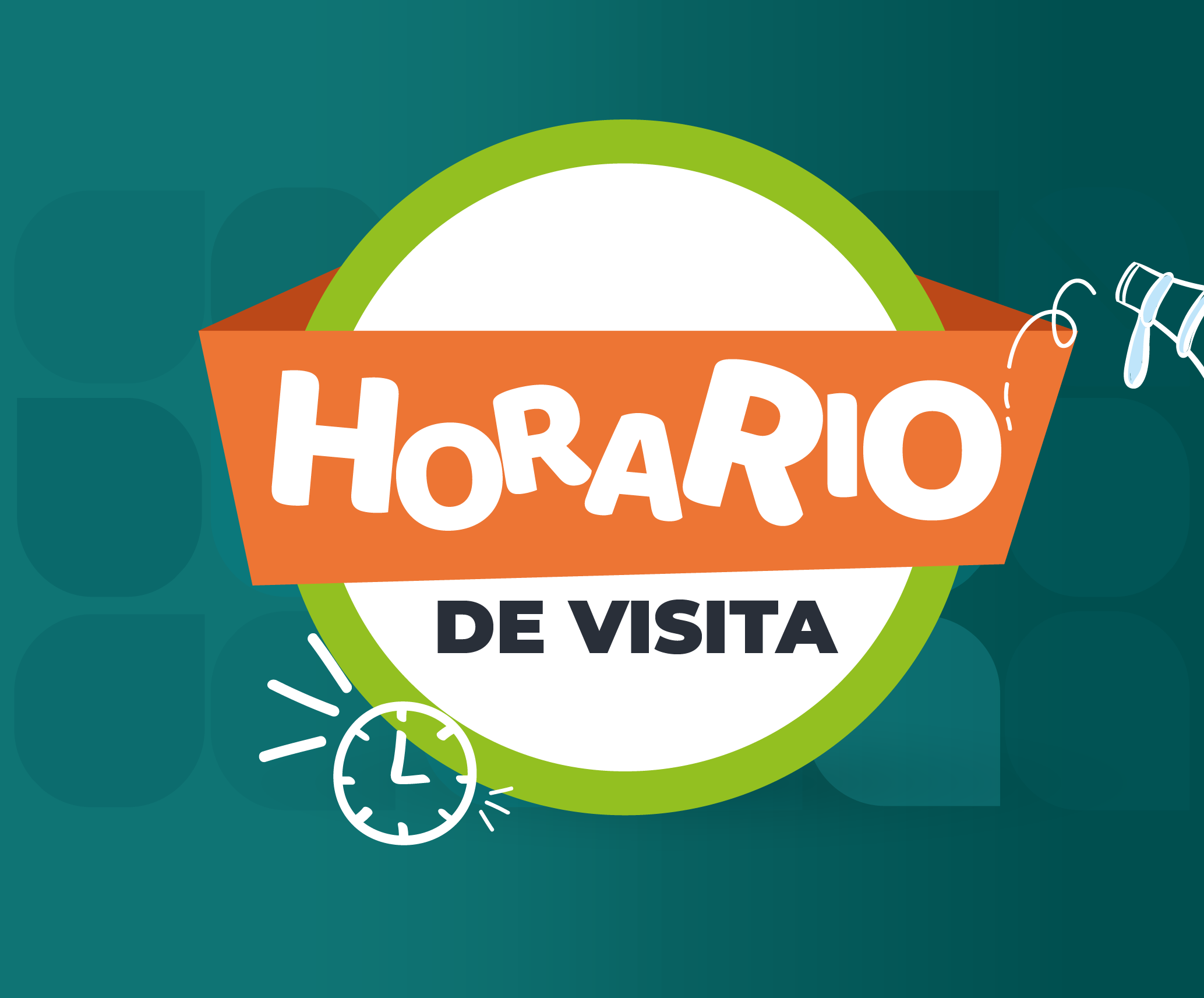 En la imagen se lee: Horario de visita
