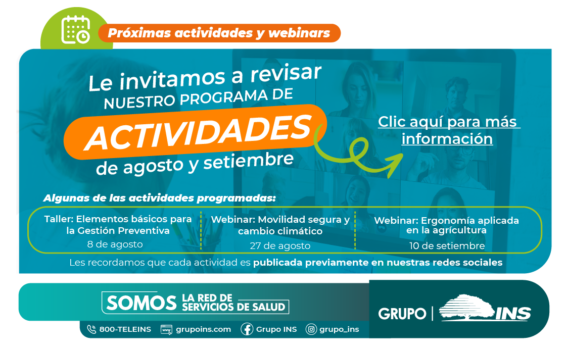 Actividades de prevención de agosto y setiembre
