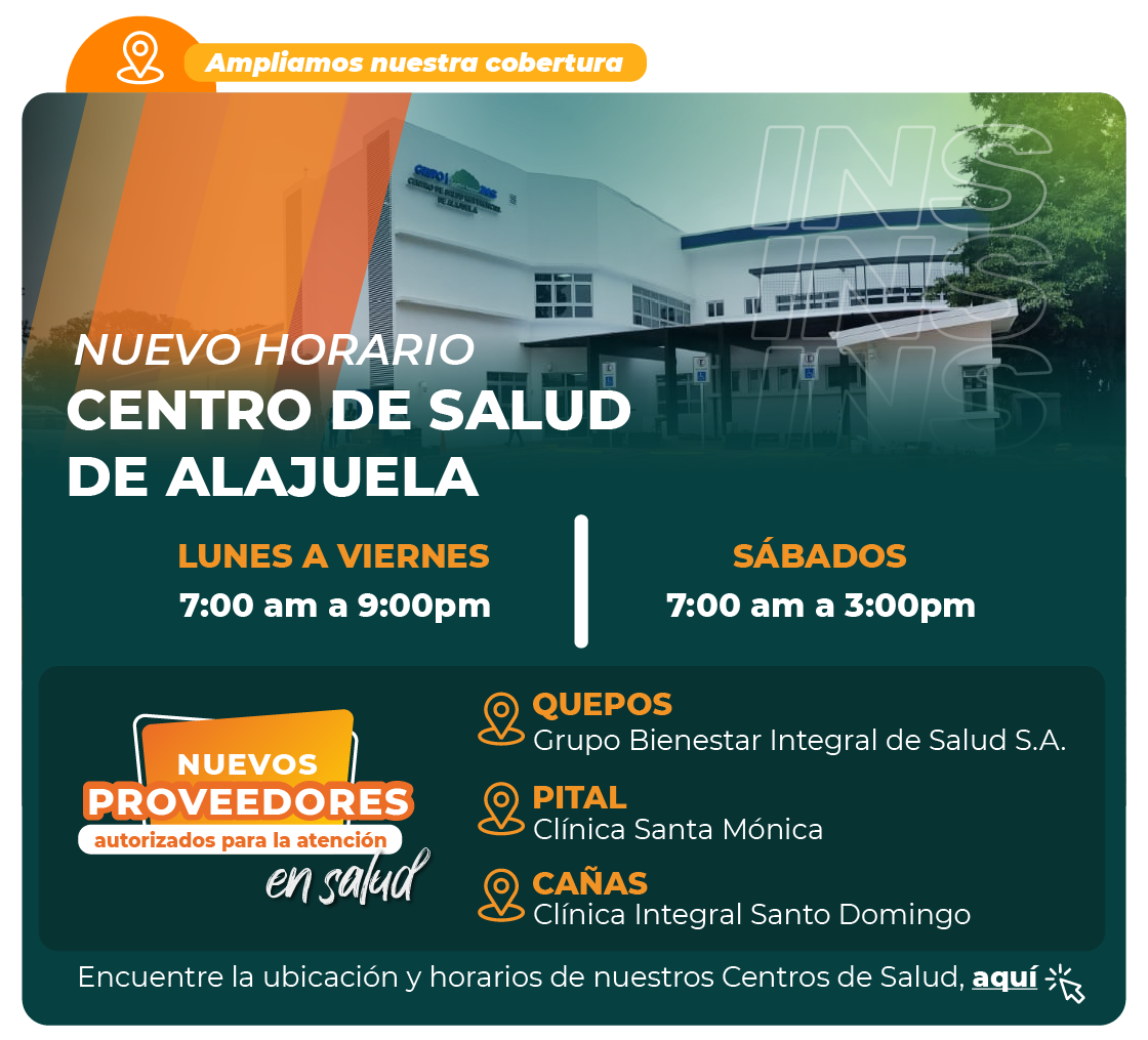 Horario Centro de Salud de Alajuela