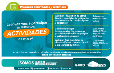 Actividades mes de marzo